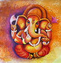 Sitting Ganesha Acrylic Painting
