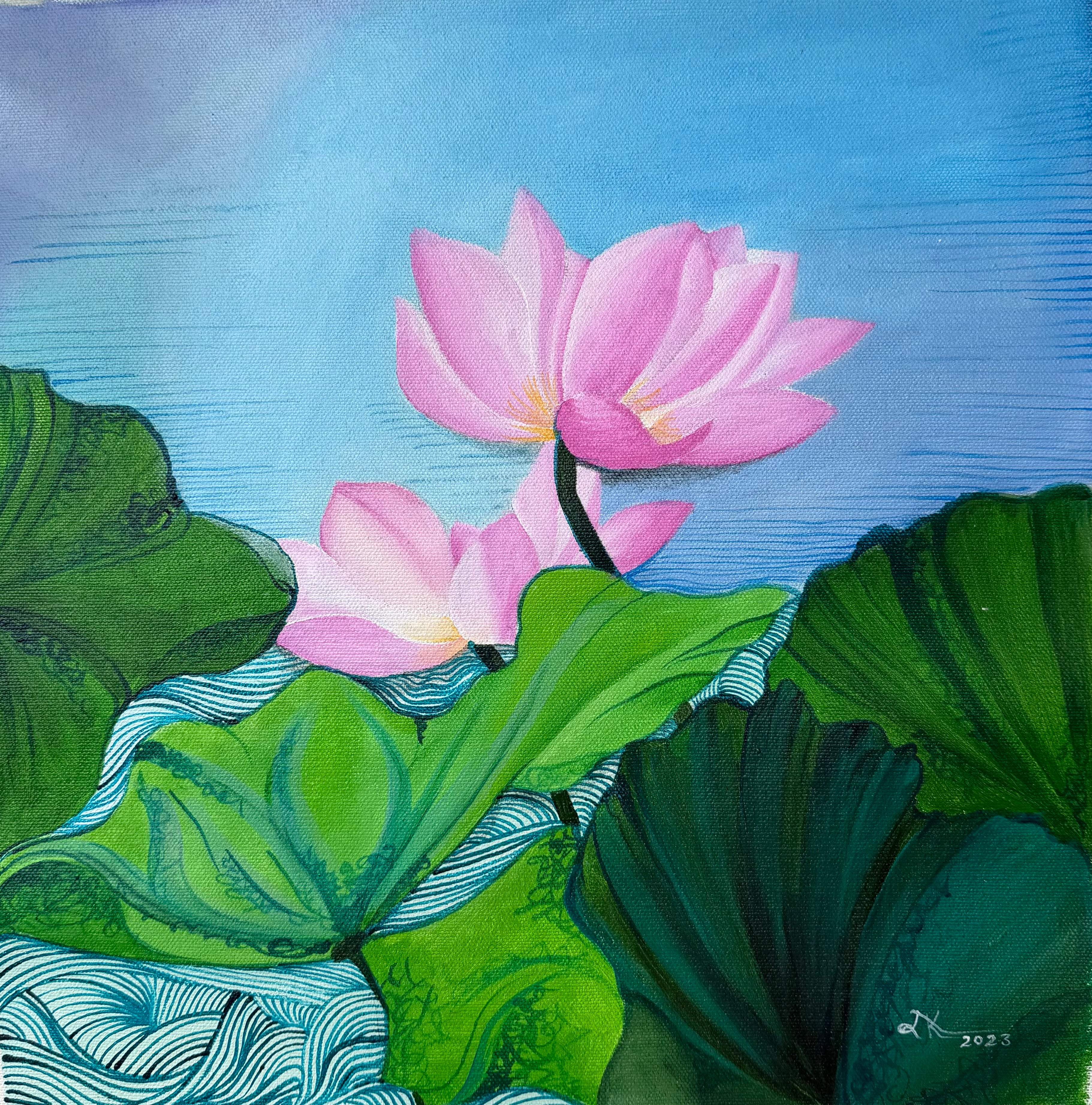Pink Float Painting