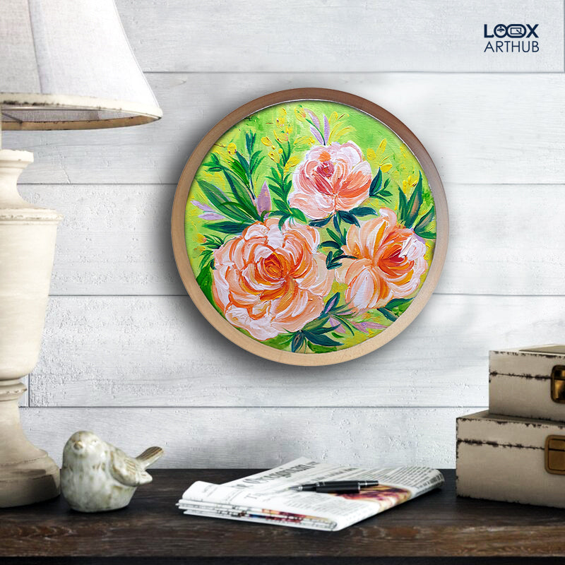 Green Decoration Acrylic Painting