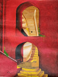 Golden Stairway Acrylic Artwork