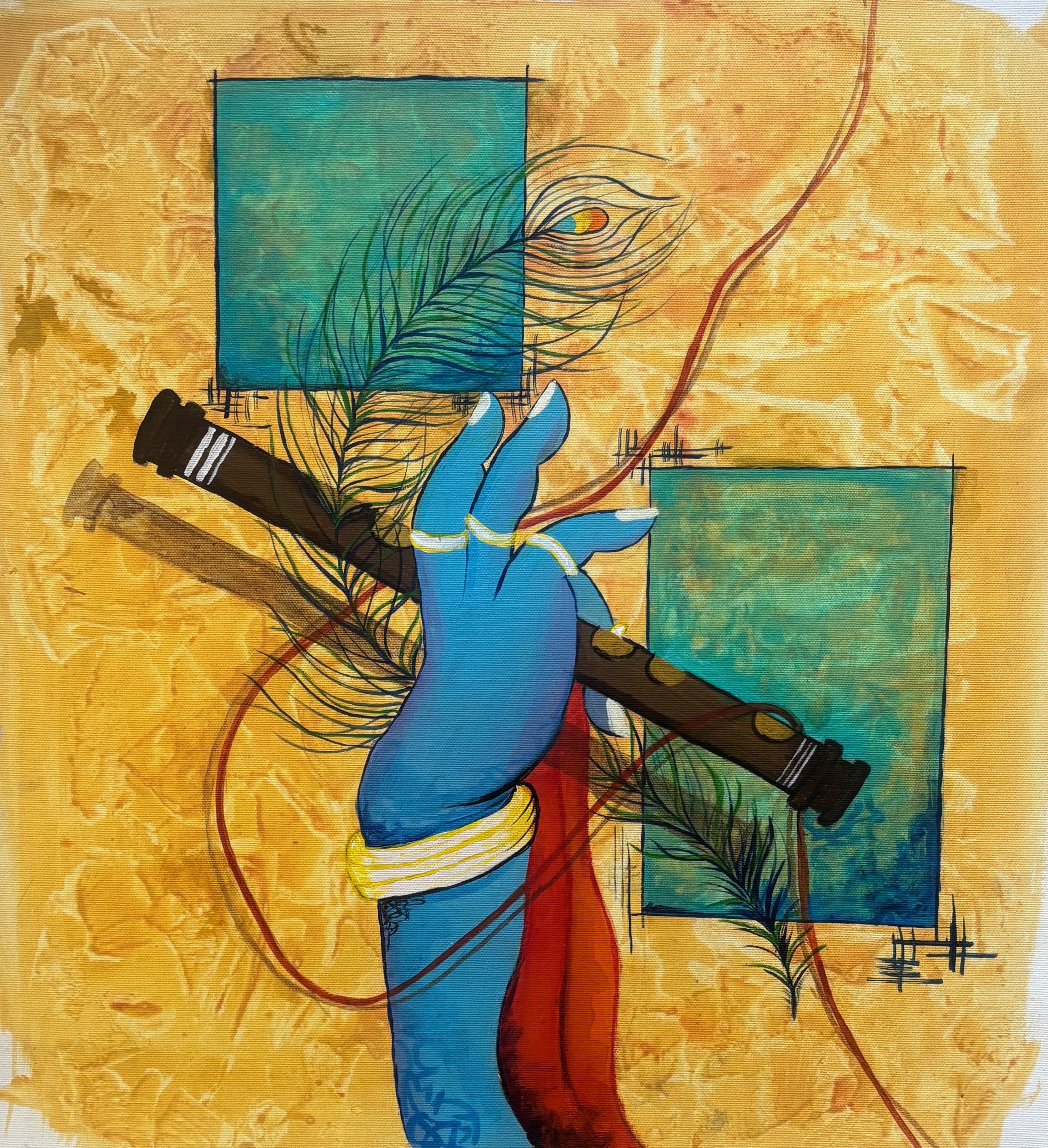 Krishna's Hand Painting