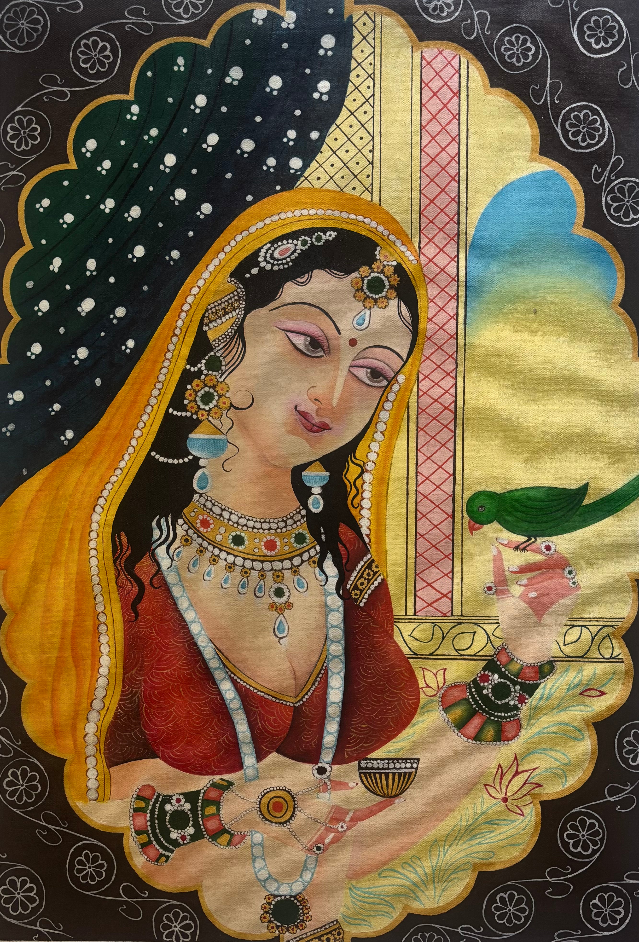 Queens Parrot Painting