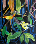 Playful Birds Painting