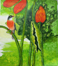 Red Bird Painting