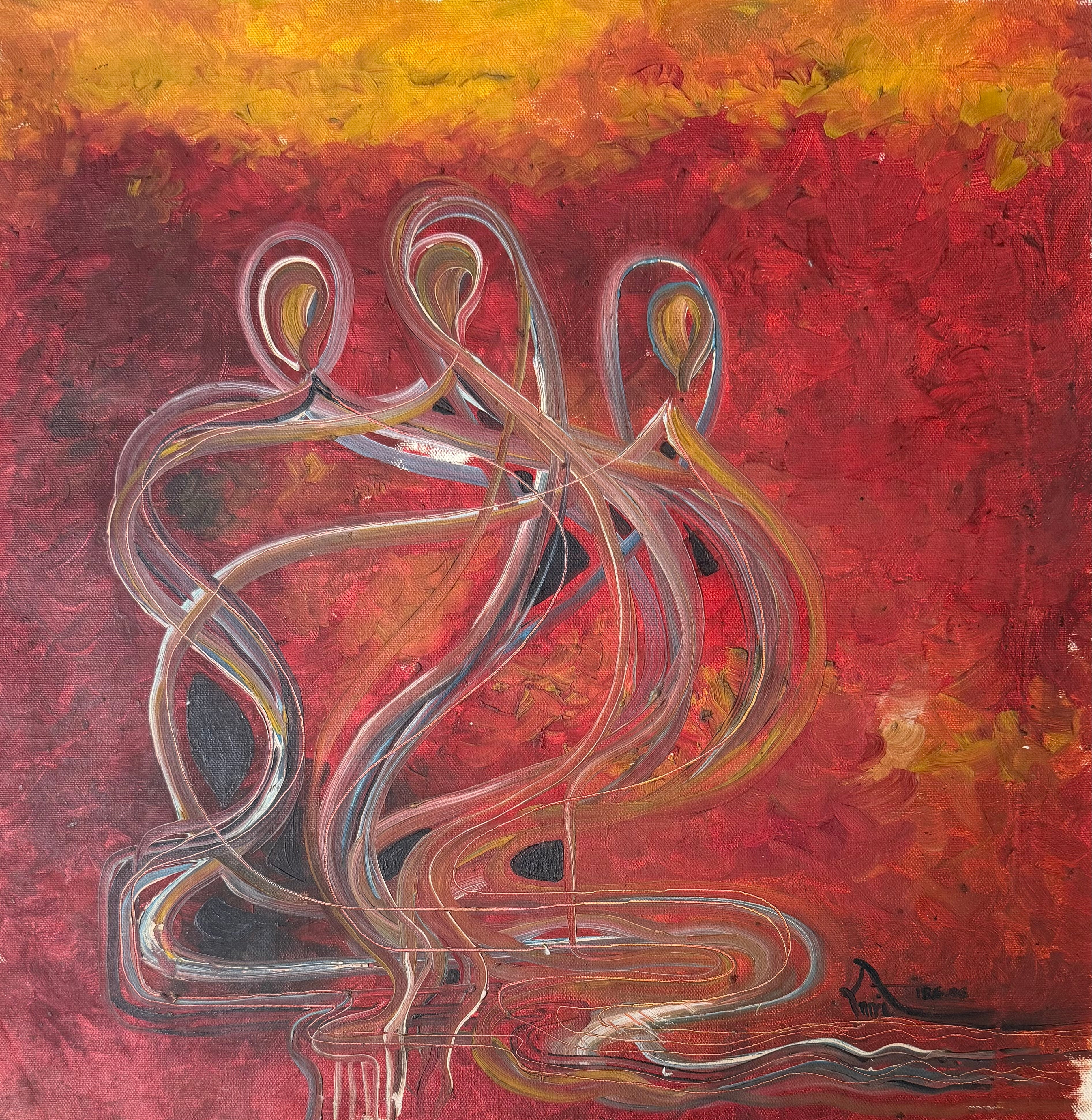 Humans Abstract Painting