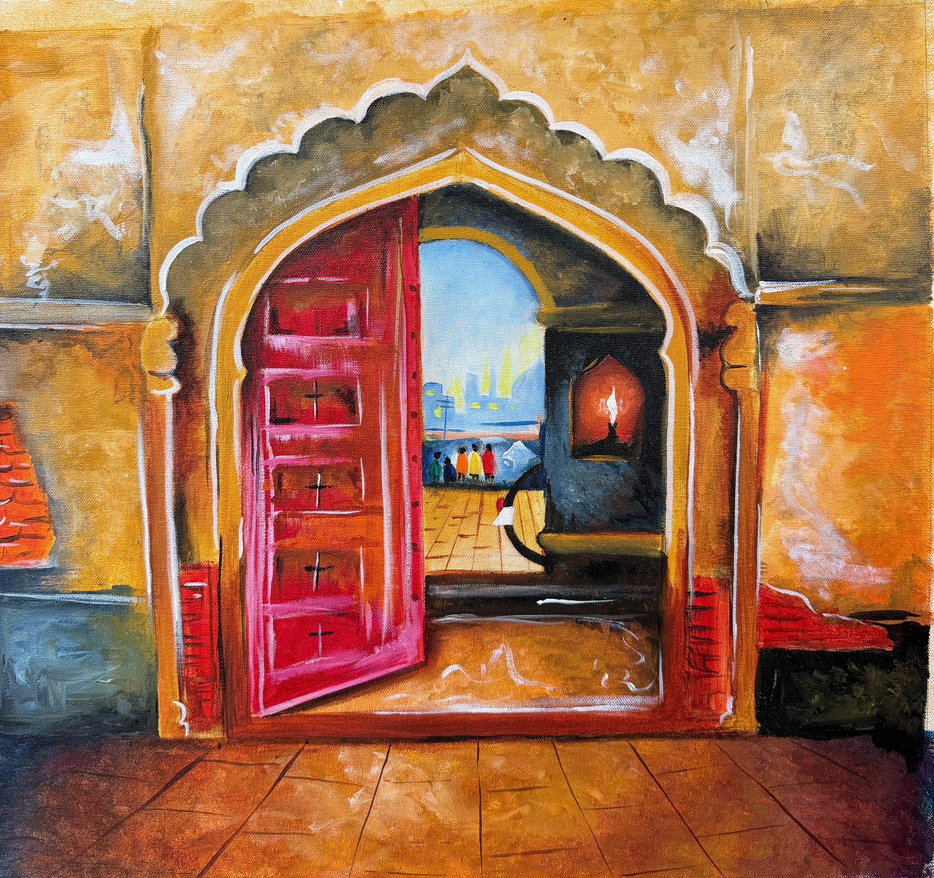 Mughal interior Painting