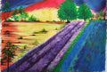 Lakeside Acrylic Painting