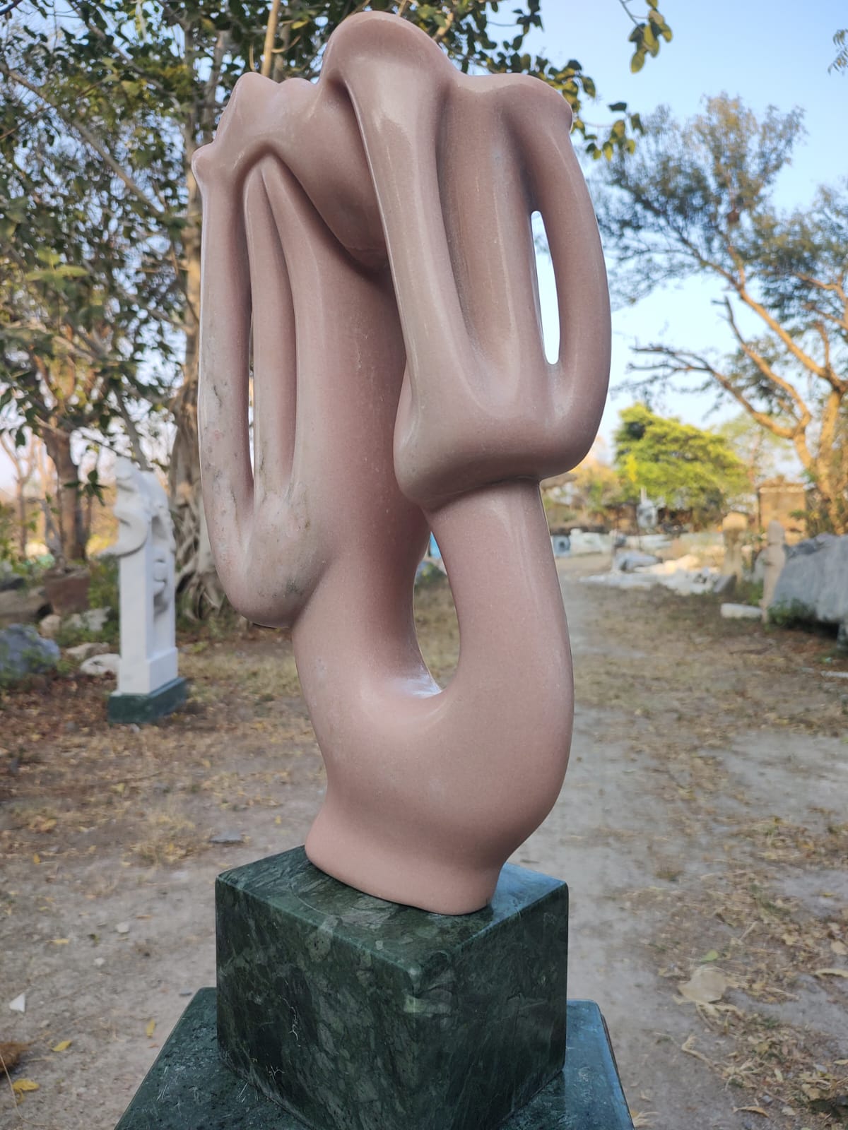 Peach Nature Sculpture