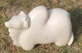 White Bull Sculpture
