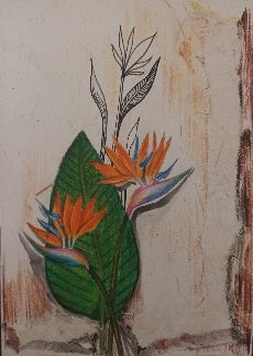 Leaves Pen Drawing Artwork (2 Pieces)