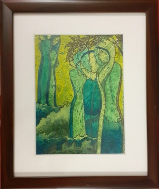 Green Affection Acrylic Painting
