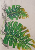 Heavy Leaves Pen Drawing Artwork
