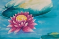 Lily Acrylic Painting