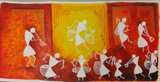 Medieval Celebration Acrylic Painting