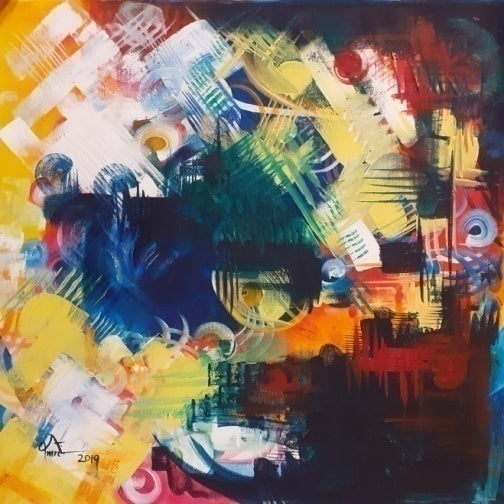 Abstract Mindful Acrylic Painting