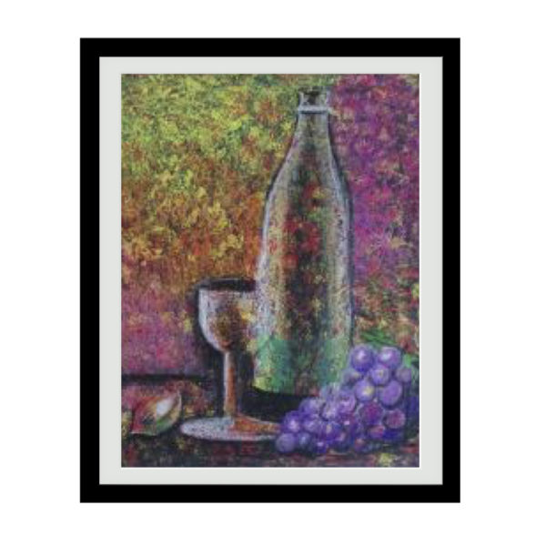 Wine Bottle and Glass